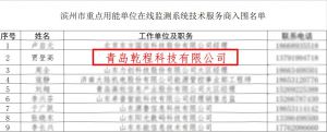 接连上榜，实力肯定！ 乾程科技入围滨州市重点用能单位在线监测系统技术服务商