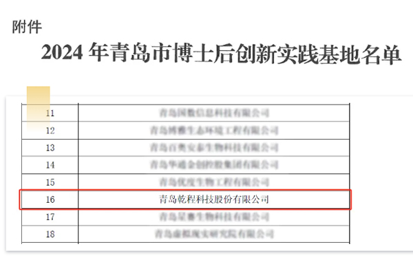 乾程科技成功通过“青岛市超声波流量计量专家工作站”认定